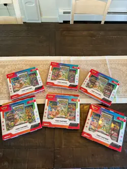 LOT OF 6 - Pokemon TCG First Partner Illustration Collection Series 2 - Image 1