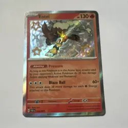 Entei 112/091 SV: Paldean Fates Shiny Reverse Holo Rare 130 HP Eng 2024 - Image 1