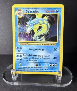 Pokemon Base Set - Gyarados 6/102 Holo - MP - Image 1