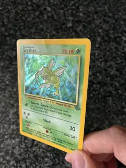 Pokemon TCG Scyther Jungle 10/64 Holo Unlimited Holo Rare HP/DMG - Image 3