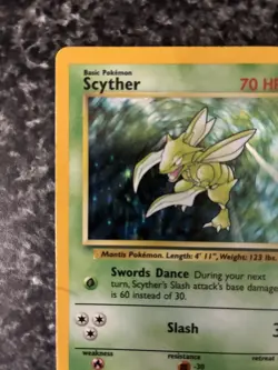Pokemon TCG Scyther Jungle 10/64 Holo Unlimited Holo Rare HP/DMG - Image 4