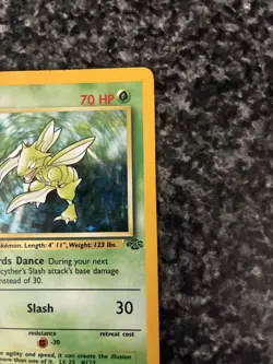 Pokemon TCG Scyther Jungle 10/64 Holo Unlimited Holo Rare HP/DMG - Image 5