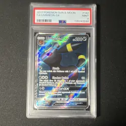 Pokemon TCG Umbreon GX Full Art Ultra Rare Holo Sun & Moon Base Set PSA 9 - Image 1
