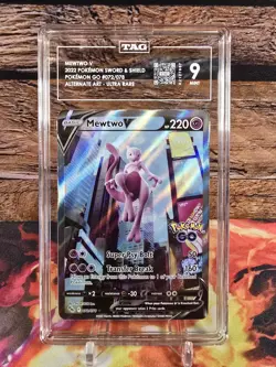Mewtwo V Alternate Art - Pokemon Go - 72/78 - TAG 9 MINT - Image 1