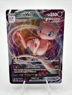 Pokemon Mew VMAX Fusion Strike Ultra Rare 114/264 - Image 1