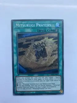 L26D-ENM14 Mitsurugi Prayers Secret Rare 1st Ed YuGiOh - Image 1