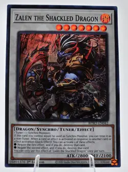 Zalen the Shackled Dragon BPRO-EN042 (Super Rare) 1st Ed - NM - YU-GI-OH! - Image 1
