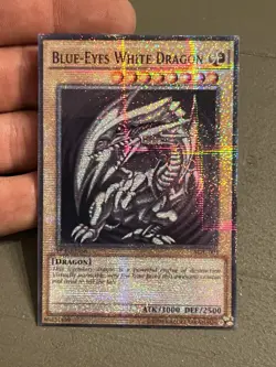 Yu-Gi-Oh! TCG Blue Eyes White Dragon Custom Starlight Ghost Rare - Image 1