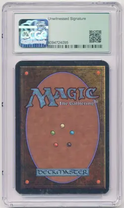 Graded Signed Earth Elemental CGC 6.5 Alpha Limited Artist Dan Frazier MTG Magic - Image 2