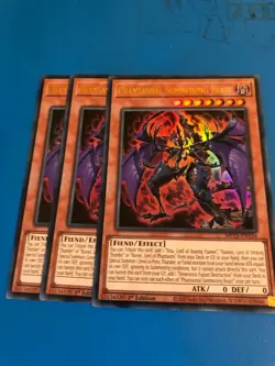 YUGIOH 3x Ultra Rare Phantasmal Summoning Beast MP25-EN156 1st Edition - Image 1