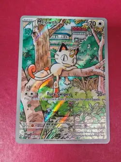 Pokemon TCG Meowth 106/094 Phantasmal Flames Illustration Rare Near Mint English - Image 1