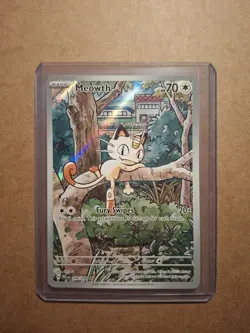 Pokemon TCG: Meowth 106/094 Illustration Rare Phantasmal Flames - Mint 💎 - Image 1