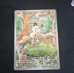 Meowth 106/094 Illustration Rare - Phantasmal Flames - NM Pokemon TCG - Image 1