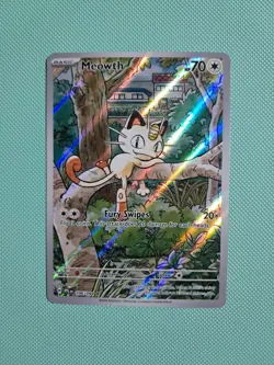 NM/M Meowth - 106/094 - Phantasmal Flames - Illustration Rare - Pokemon TCG - Image 1