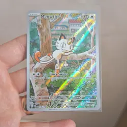 Pokemon TCG Phantasmal Flames Meowth IR Illustration Rare 106/094 Pack Fresh - Image 1