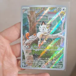 Pokemon TCG Phantasmal Flames Meowth IR Illustration Rare 106/094 Pack Fresh - Image 5