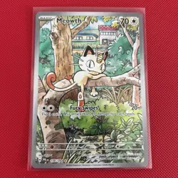 Pokemon TCG Meowth 106/094 Phantasmal Flames Illustration Rare Near Mint - Image 1