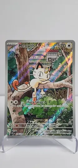 Pokemon TCG Meowth 106/094 Illustration Rare Phantasmal Flames NM/M - Image 1