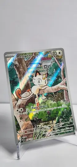 Pokemon TCG Meowth 106/094 Illustration Rare Phantasmal Flames NM/M - Image 2