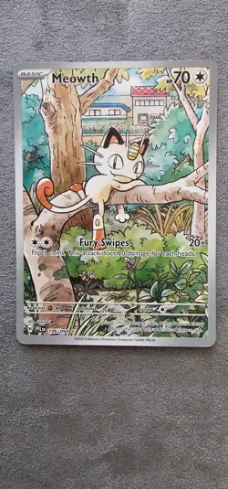 Pokemon TCG Phantasmal Flames Meowth Illustration Rare 106/094 - Near Mint - Image 1
