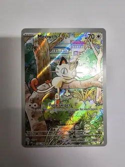 Pokemon TCG Meowth 106/094 Phantasmal Flames Illustration Rare - Image 1