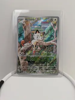 Pokemon TCG Meowth Illustration Rare 106/094 Phantasmal Flames NM - Image 1