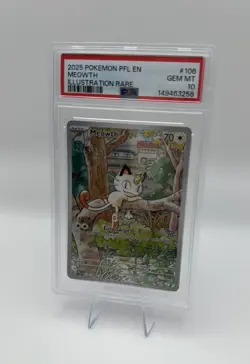 Meowth 106/094 - Pokemon TCG - ME Phantasmal Flames - Illustration Rare - PSA 10 - Image 3