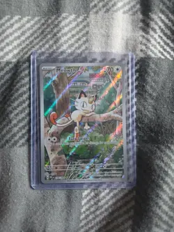 Pokemon TCG Meowth 106/094 Phantasmal Flames Illustration Rare - Image 1