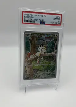 Meowth 106/094 - Pokemon TCG - ME Phantasmal Flames - Illustration Rare - PSA 10 - Image 3