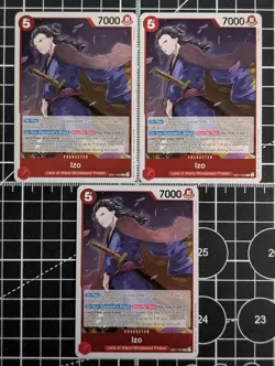 Bandai One Piece Card Game Izo EB01-002 EB01 Memorial Collection x3 EN Playset - Image 1