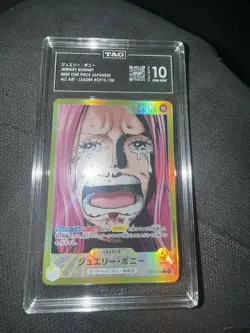 Jewelry Bonney TAG 10 OP13-100 2025 Alt Art Holo Leader One Piece CCG JPN - Image 1
