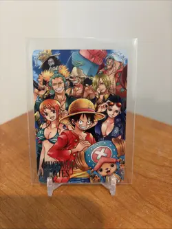 One Piece 2011 Caramel Popcorn 4 Straw Hat Crew Mugiwara Pirates Bandai carddass - Image 1