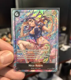 Bandai One Piece CCG Nico Robin OP12-087 Alt Art Foil Secret Rare 7000 - Image 1