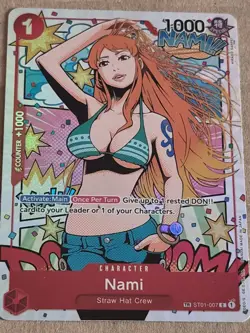 One Piece ST01-007 Nami (TR) - Wings of the Captain (OP06) Treasure Rare - Image 1