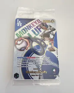 2025 One Piece Promos Dodgers X One Piece Night #010 Monkey D. Luffy Near Mint - Image 1