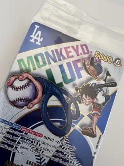 2025 One Piece Promos Dodgers X One Piece Night #010 Monkey D. Luffy Near Mint - Image 5