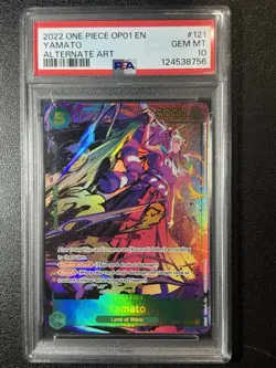 2022 One Piece OP01-Romance Dawn #121 Yamato SEC Alt Art PSA 10 - Image 1