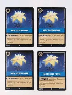 Disney Lorcana Magic Golden Flower x4 MINT Set The First Chapter 169/204 TCG - Image 1