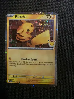 Pikachu 051 /162 Stamped 2026 Pokemon Day 30th Anniversary Promo Cosmos Holo #A - Image 1