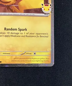 Pokemon TCG Pikachu 051/162 30th Anniversary 2026 Pokemon Day Promo Cosmos Holo - Image 4