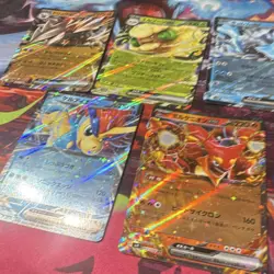 Pokemon TCG Excadrill ex Whimsicott ex Holo Card Lot (5) Japanese SV1V - Image 1