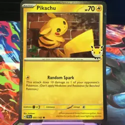 Pikachu - (Cosmo Holo) 051/162 Miscellaneous Cards & Products Holo Pokemon Day - Image 1