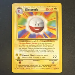 Electrode #21 - Base Set Rare - Pokemon Card from the 90s - Image 1