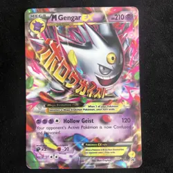 Pokemon TCG Mega Gengar EX Black Star Promo Card XY166 - Image 1