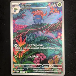 Pokemon Card Gloom 198/197 Obsidian Flames Illustration Rare Played - Image 1