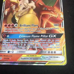 Charizard & Braixen GX 22/236 Sm-Cosmic Eclipse Holo English Pokemon Card-HP - Image 2