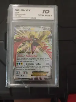 Ho-Oh EX 92/122 Ultra Rare Holo Breakpoint 2016 CAG 10 180 HP Pokemon Card - Image 1