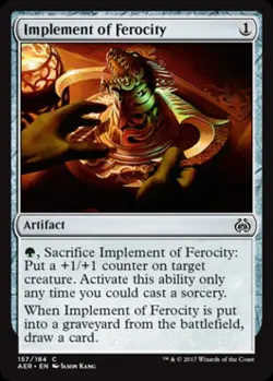 Implement of Ferocity -Foil Light Play MTG Aether Revolt - Image 1