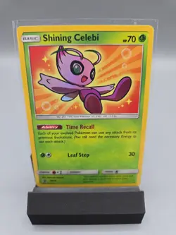 Pokemon TCG Shining Celebi SM79 Promo Holo SM 2017 English Card LP - Image 1