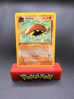 Kabuto 50/62 - 1st Edition Fossil - Common Card - Pokemon TCG - LP/NM - Image 1